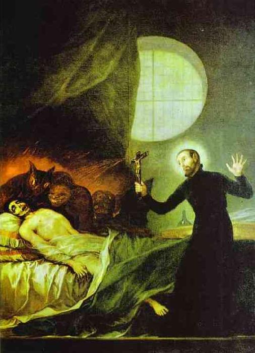 Francisco Jose de Goya St.Francis Borgia Exorsizing France oil painting art